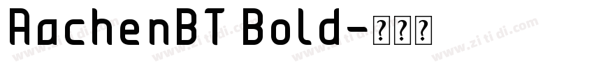 AachenBT Bold字体转换